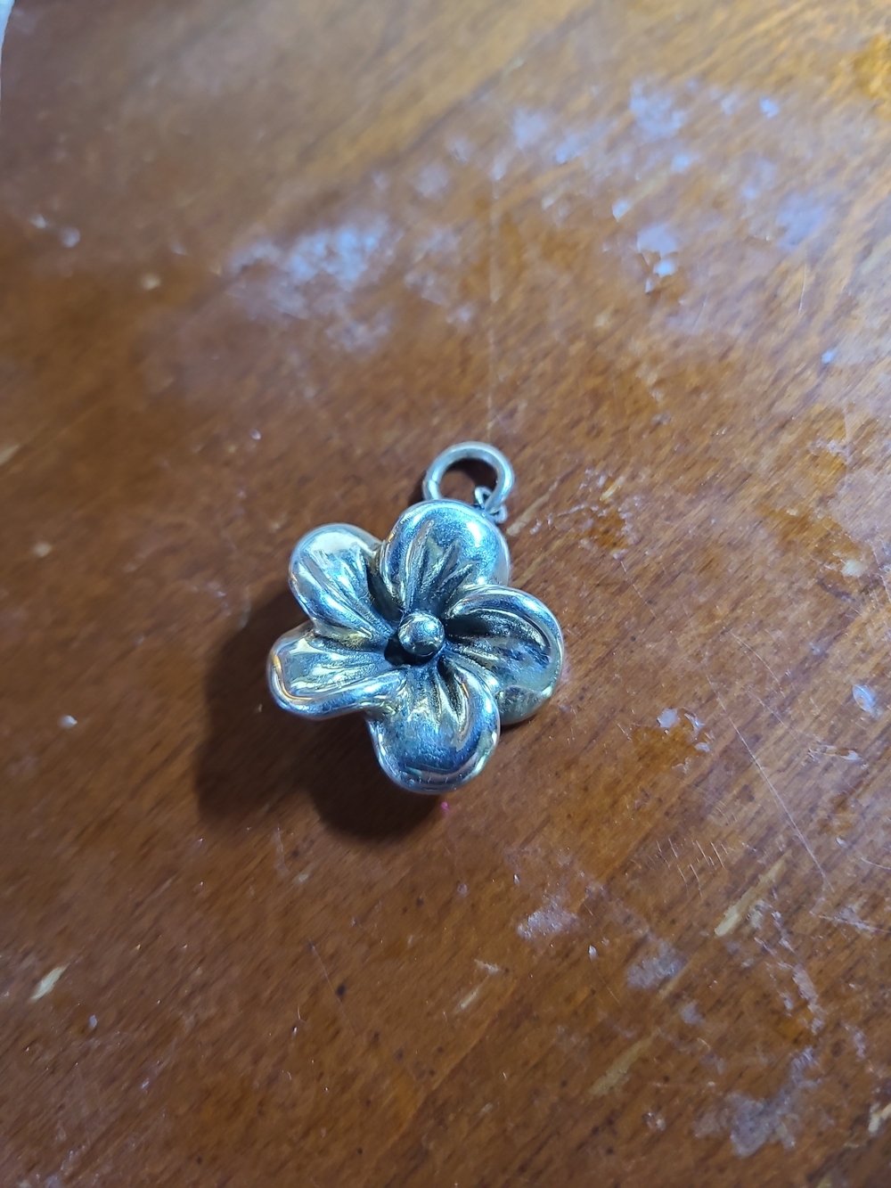 Vintage Sterling Silver 925 Floral Pendant Y123